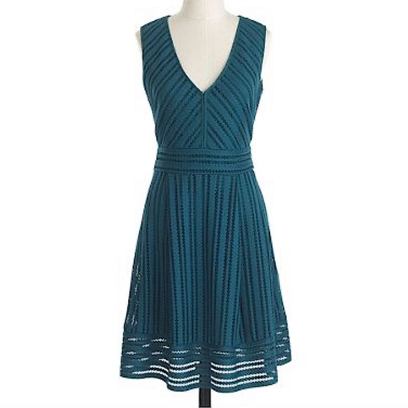 J.Crew Striped Eyelet Dress - Picture 2 of 9